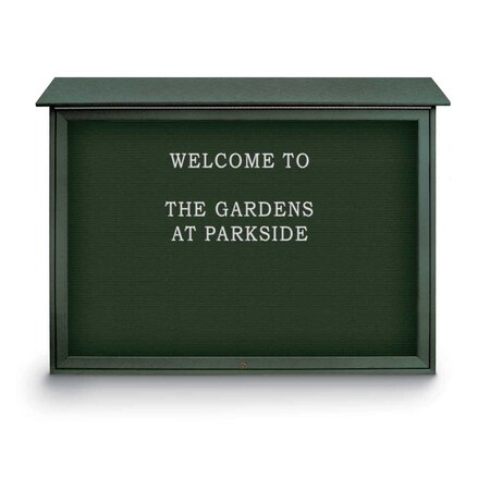 United Visual Products Indoor Enclosed Combo Board, 42"x32", White Frame/Blue & Cloud UVCB4232W-BLUE-CLOUD